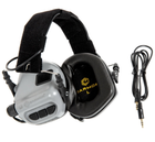 Навушники Активні Earmor M31 Grey + Кріплення Premium до шолома Чебурашки (151383) - зображення 3