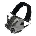 Навушники Активні Earmor M31 Grey + Кріплення Premium до шолома Чебурашки (151383) - зображення 6