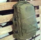 Рюкзак тактический военный штурмовой A01 40 л оливковый - изображение 5
