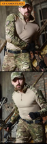 Тактична військова форма костюм армійський мультикам із захистом, убак UBACS MultiCam, кепка ВСУ р.8XL - зображення 5