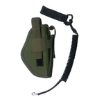Кобура Harlan для ПМ із системою кріплення Molle з кишенею для магазину піксель + тренчик шнур страхувальний - зображення 1