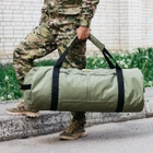Сумка-баул-рюкзак, баул армейский Оксфорд 100 л тактический баул, олива - зображення 4