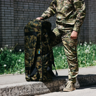 Сумка-баул-рюкзак, армійський баул Оксфорд камуфляж 120 л тактичний баул, тактичний баул-рюкзак - зображення 5
