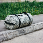 Сумка-баул-рюкзак, баул армійський Оксфорд тактична на 100 л Піксель із клапаном - зображення 7