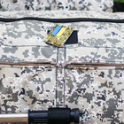 Сумка-баул-рюкзак, баул армійський Оксфорд тактична на 120 л Піксель із кріпленням для каремату та саперної лопати. - зображення 10