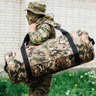 Сумка-баул-рюкзак, армійський баул Cordura 100 л тактичний баул, тактичний баул-рюкзак, мультикам - зображення 1