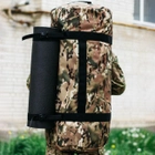 Сумка-баул-рюкзак, армійський баул Cordura 120 л тактичний баул, мультикам з кріпленням для каремату та саперної лопати. - зображення 3