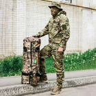 Сумка-баул-рюкзак, армійський баул Cordura 100 л тактичний баул, тактичний баул-рюкзак, мультикам - зображення 5