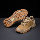 Ботинки кроссовки тактическая обувь легкие (лето) натуральная гидрофобная кожа усиленная пятка и носок Койот 41 - изображение 4