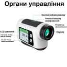 Лазерний далекомір до 1500 метрів із LCD екраном Nohawk NP-1500А, 10 режимів вимірювань (100993) - зображення 3