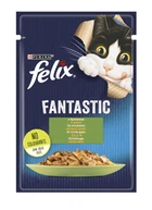 Влажный корм для кошек Felix Fantastic с кроликом в желе 85 г