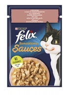 Вологий корм для кішок Felix Fantastic з лососем у желе 85 г