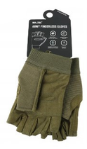Тактические Army Fingerless Gloves перчатки Mil-Tec 12538501 олива размер XL - изображение 6