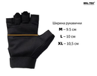Тактические перчатки Army Fingerless Gloves Mil-tec Black 12538502 размер M - изображение 4