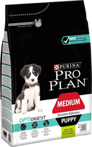 Sucha karma dla psów Purina Pro Plan Medium Puppy Sensitive Optidigest Jagniecina 3 kg (DLZPUIKDP0029) - obraz 2