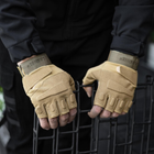Тактичні Військові Рукавички Без Пальців Для Військових Койот Tactical Gloves PRO Coyot XL Безпалі Армійські Штурмові - зображення 13