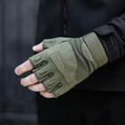 Тактичні Військові Рукавички Без Пальців Для Військових Чорні Tactical Gloves PRO Black S Безпалі Армійські Штурмові - зображення 15