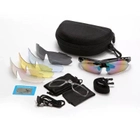 Очки тактические / защитные поляризованные тактические очки с 5 линзами / баллистические очки M-FRAME Hybrid - изображение 8