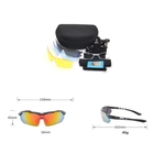 Очки тактические / защитные поляризованные тактические очки с 5 линзами / баллистические очки M-FRAME Hybrid - изображение 9