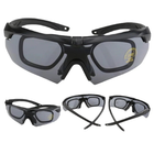 Очки тактические / защитные тактические очки 3 линзами с поляризацией / баллистические очки Cobra Tactic Armor - изображение 5