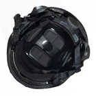 Каска шлем тактический + Активные Навушники EARMOR M32H Кавер Мультикам "FAST NIJ IIIA" кевларовый баллистический Черный - изображение 6