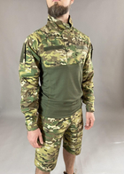 Військова тактична сорочка Убакс Tactic довгий рукав РІП-СТОП, бойова сорочка, мультикам 52 - зображення 5