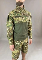 Військова тактична сорочка Убакс Tactic довгий рукав РІП-СТОП, бойова сорочка, мультикам 48 - зображення 5