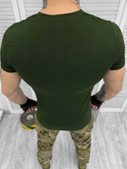 Тактическая футболка стиля военного Olive S - изображение 3