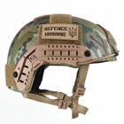 Каска шолом тактичний захист FAST NIJ IIIA балістичний шолом кевларовий UKRDEF мультикам - зображення 6