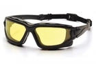 Захисні тактичні окуляри Pyramex балістичні стрілецькі окуляри маска із ущільнювачем i-Force XL (Anti-Fog) (amber) жовті (2АИФО-XL30) - зображення 4