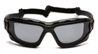 Захисні тактичні окуляри Pyramex балістичні стрілецькі окуляри маска з ущільнювачем i-Force Slim Anti-Fog чорні - зображення 3