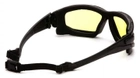 Захисні тактичні окуляри Pyramex балістичні стрілецькі окуляри маска із ущільнювачем i-Force XL (Anti-Fog) (amber) жовті (2АИФО-XL30) - зображення 6