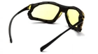 Захисні тактичні окуляри Pyramex стрілкові окуляри з ущільнювачем Proximity (amber) Anti-Fog, жовті - зображення 5