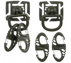 Набор карабинов и вращающих колец Mil-tec Ultimate Tactical Set Олива (13457601) - изображение 2