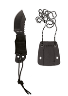 Ніж Mil-Tec Із паракордом На шию Чорний NECK KNIFE PARACORD M.KETTE 10,5CM (15398400)