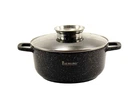 Кастрюля круглая 4,5 л Zauberg Черный Мрамор 0324-BL 0010210