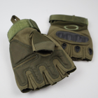 Тактичні рукавиці Oakley без пальців розмір XL Олива - зображення 5