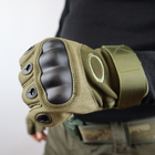 Тактические рукавицы Oakley без пальцев размер М Олива - изображение 5