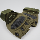 Тактические рукавицы Oakley без пальцев размер XL Олива - изображение 6