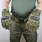 Тактичні рукавиці Oakley повнопалі розмір XL Олива - зображення 8