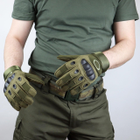 Тактичні рукавиці Oakley повнопалі розмір М Олива - зображення 7