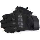 Тактические рукавицы Oakley полнопалые размер L Черные - изображение 3
