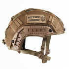 Каска шлем тактический защита | Кавер Мультикам "FAST NIJ IIIA" баллистический шлем кевларовый Койот - изображение 3
