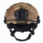Каска шлем тактический защита | Кавер Пиксель "FAST NIJ IIIA" баллистический шлем кевларовый Чёрный | Black - изображение 3