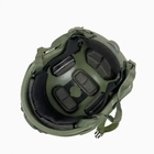 Каска шлем тактический защита | Кавер Пиксель "FAST NIJ IIIA" баллистический шлем кевларовый Хаки - изображение 3