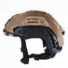 Каска шлем тактический защита | Кавер Піксель "FAST NIJ IIIA" баллистический шлем кевларовый Чорний | Black - зображення 4