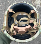 Каска шолом тактичний захист FAST NIJ IIIA балістичний шолом кевларовий UKRDEF мультикам - зображення 5