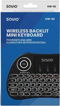 Клавіатура бездротова Savio KW-02 Bluetooth Black (5901986044055) - зображення 3
