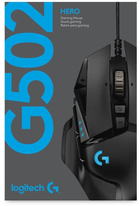 Mysz Logitech G502 Gaming Hero USB RGB Czarna (910-005471) - obraz 9