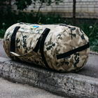 Рюкзак-сумка-баул военная, баул армейский Оксфорд 120 л тактический баул песочный мультикам. - изображение 8